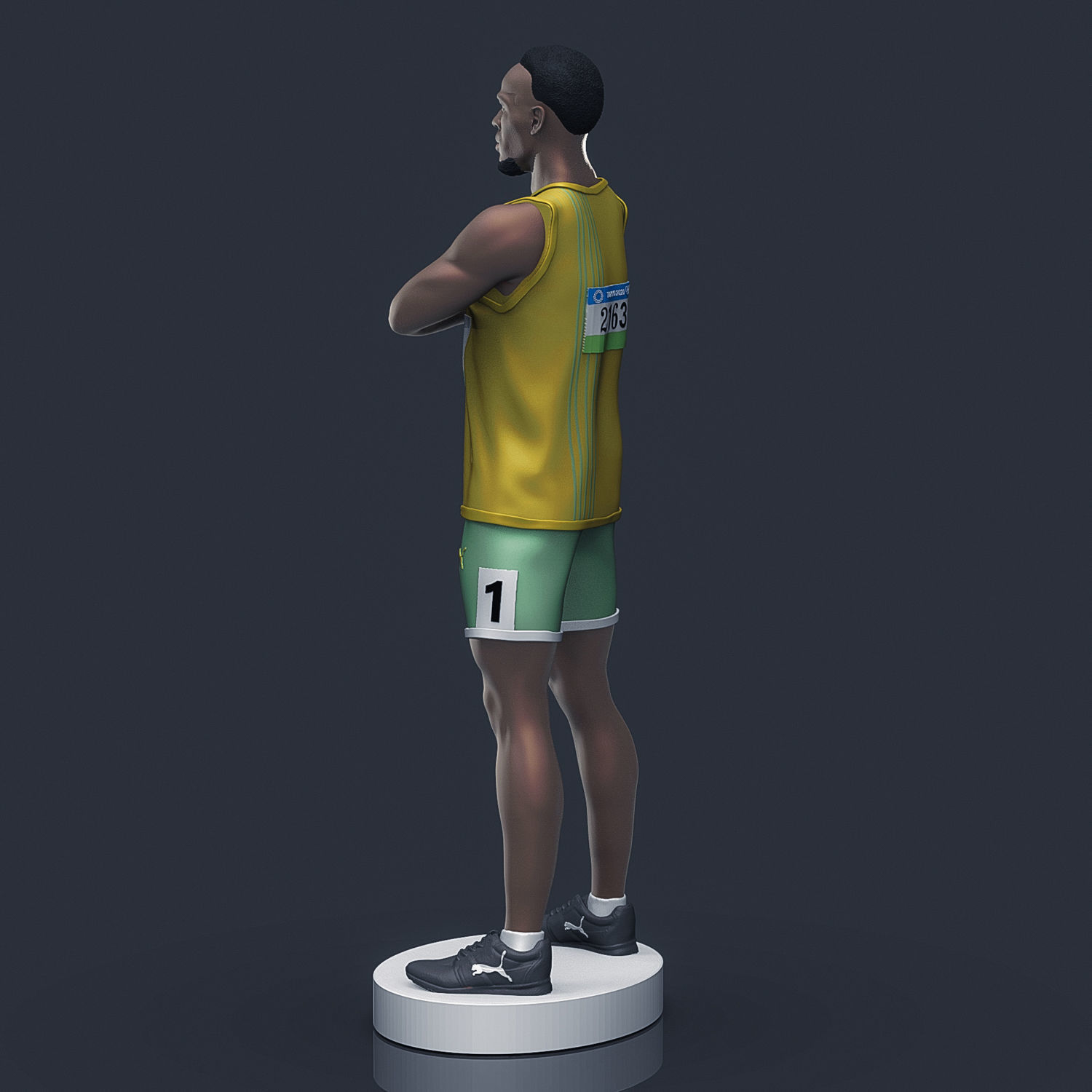  Usain Bolt 3D Printable  3D print model_6