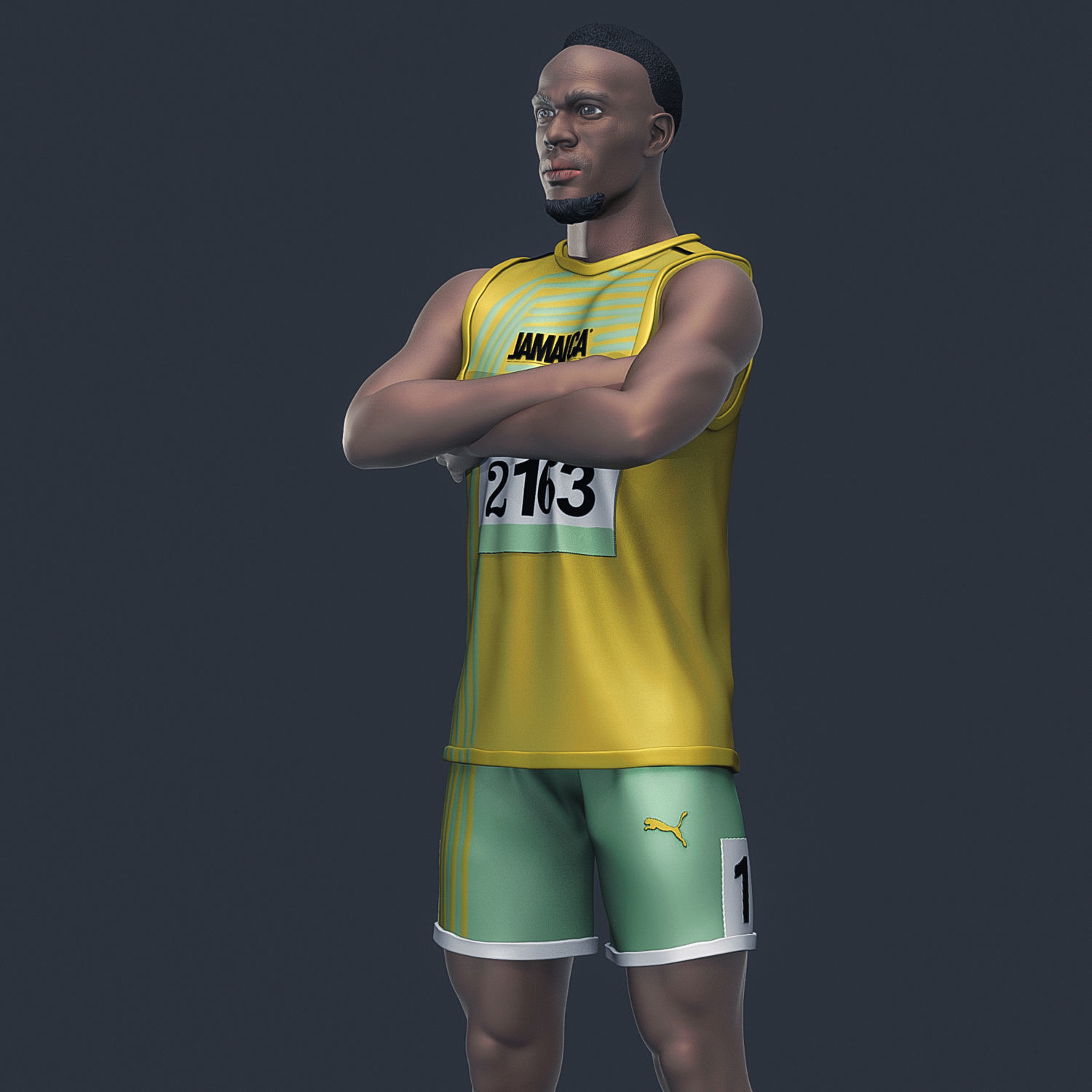  Usain Bolt 3D Printable  3D print model_10
