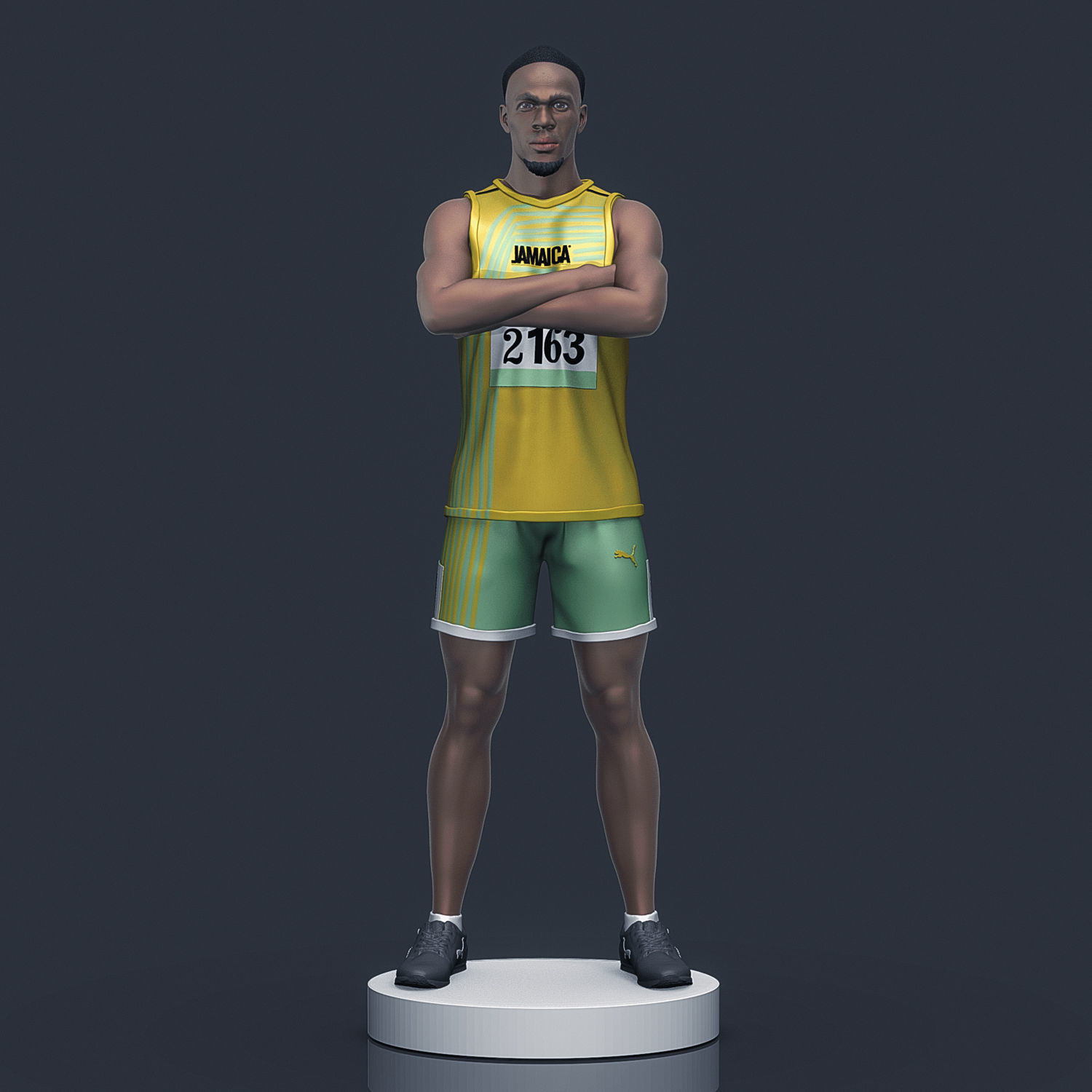  Usain Bolt 3D Printable  3D print model_3
