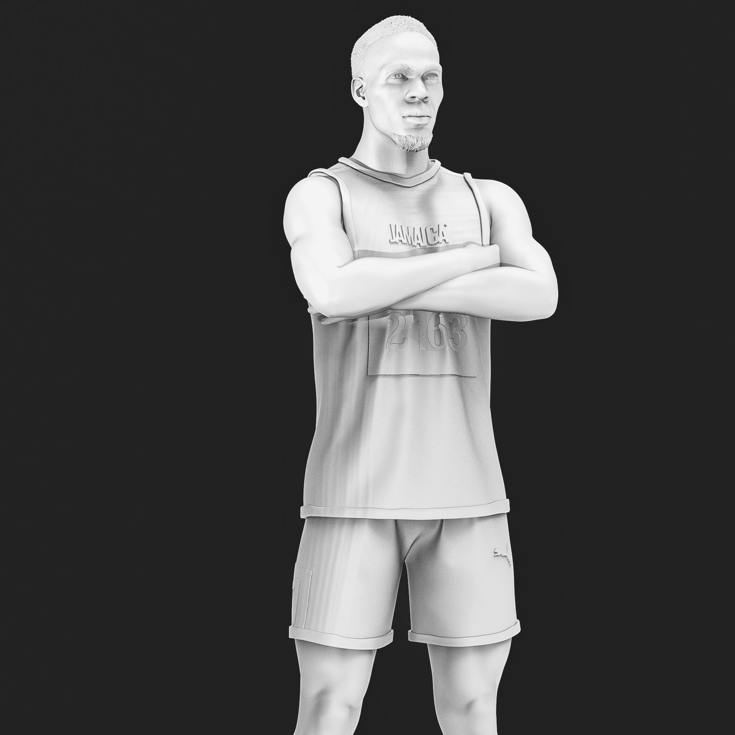  Usain Bolt 3D Printable  3D print model_19