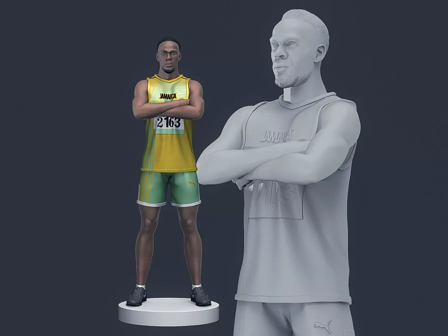  Usain Bolt 3D Printable  3D print model_0