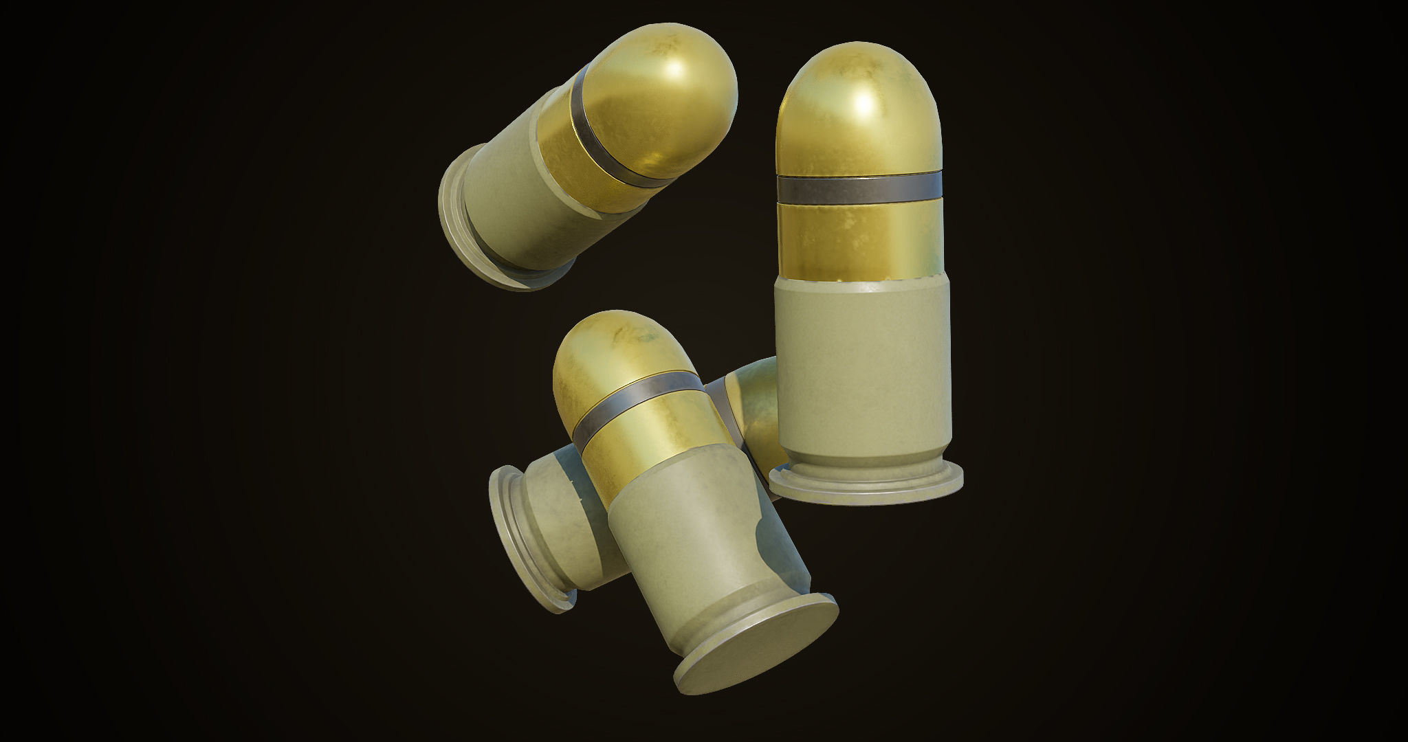 Grenade Launcher Gun All PBR Unity UE Textures Included Low-poly 3D model_18