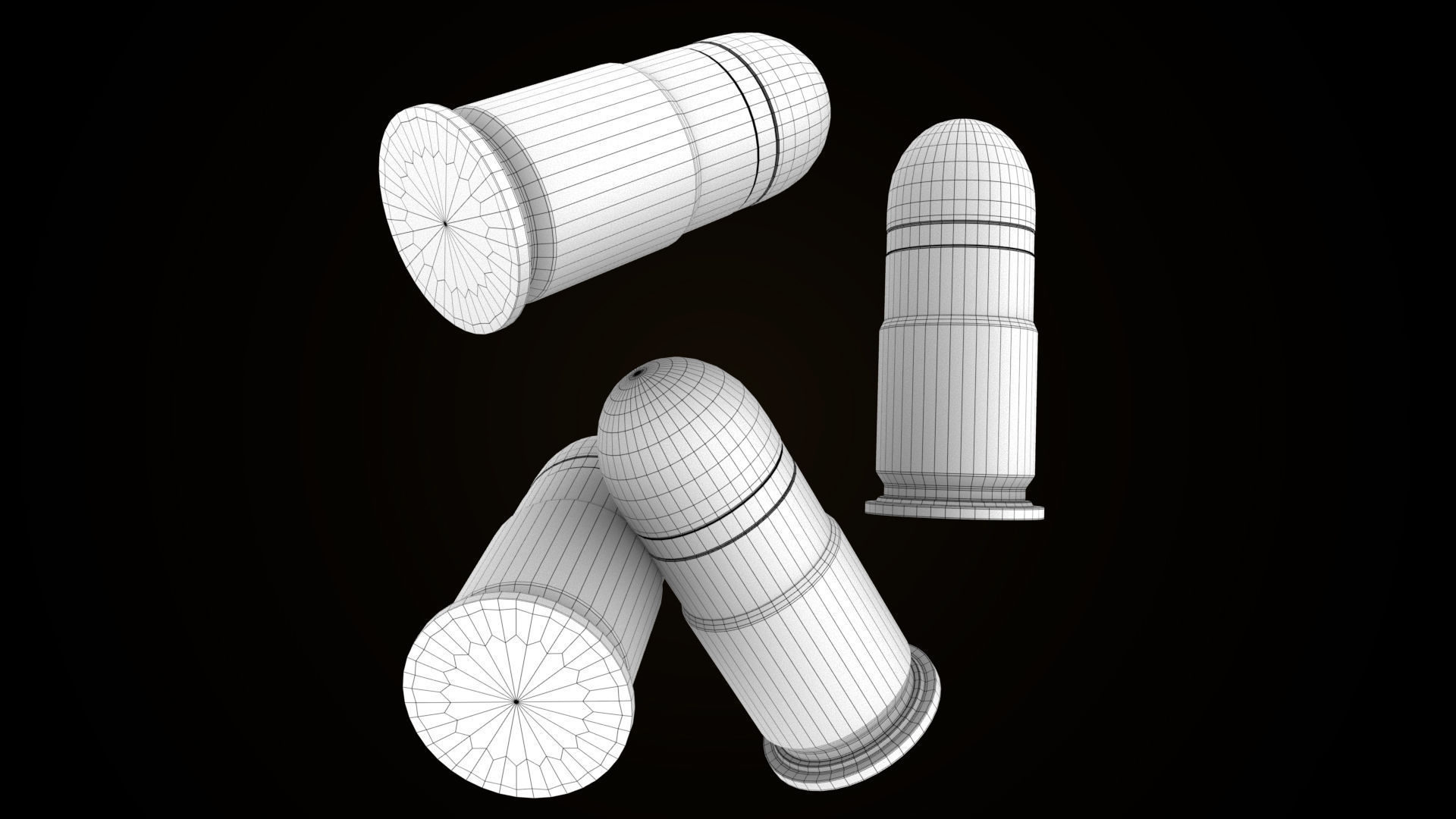 Grenade Launcher Gun All PBR Unity UE Textures Included Low-poly 3D model_41