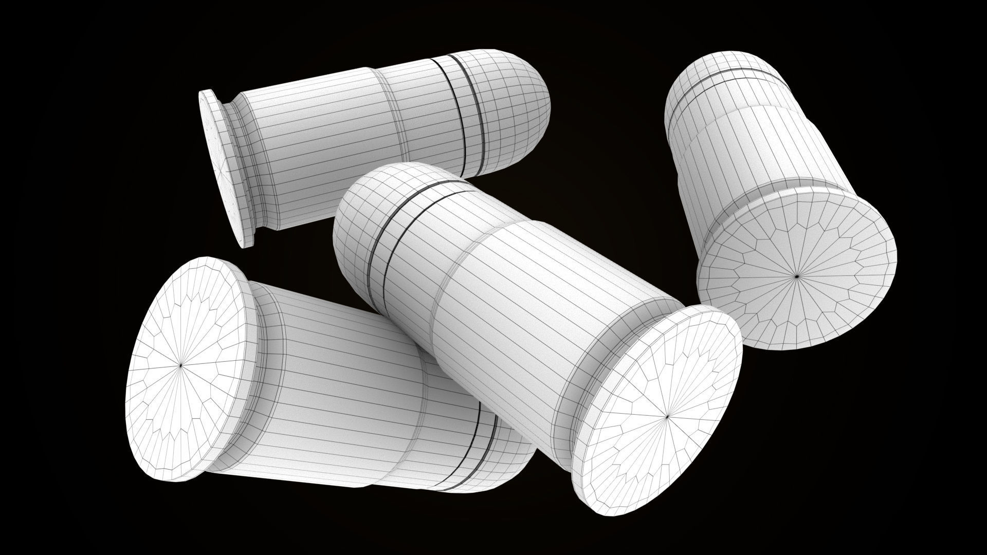 Grenade Launcher Gun All PBR Unity UE Textures Included Low-poly 3D model_40