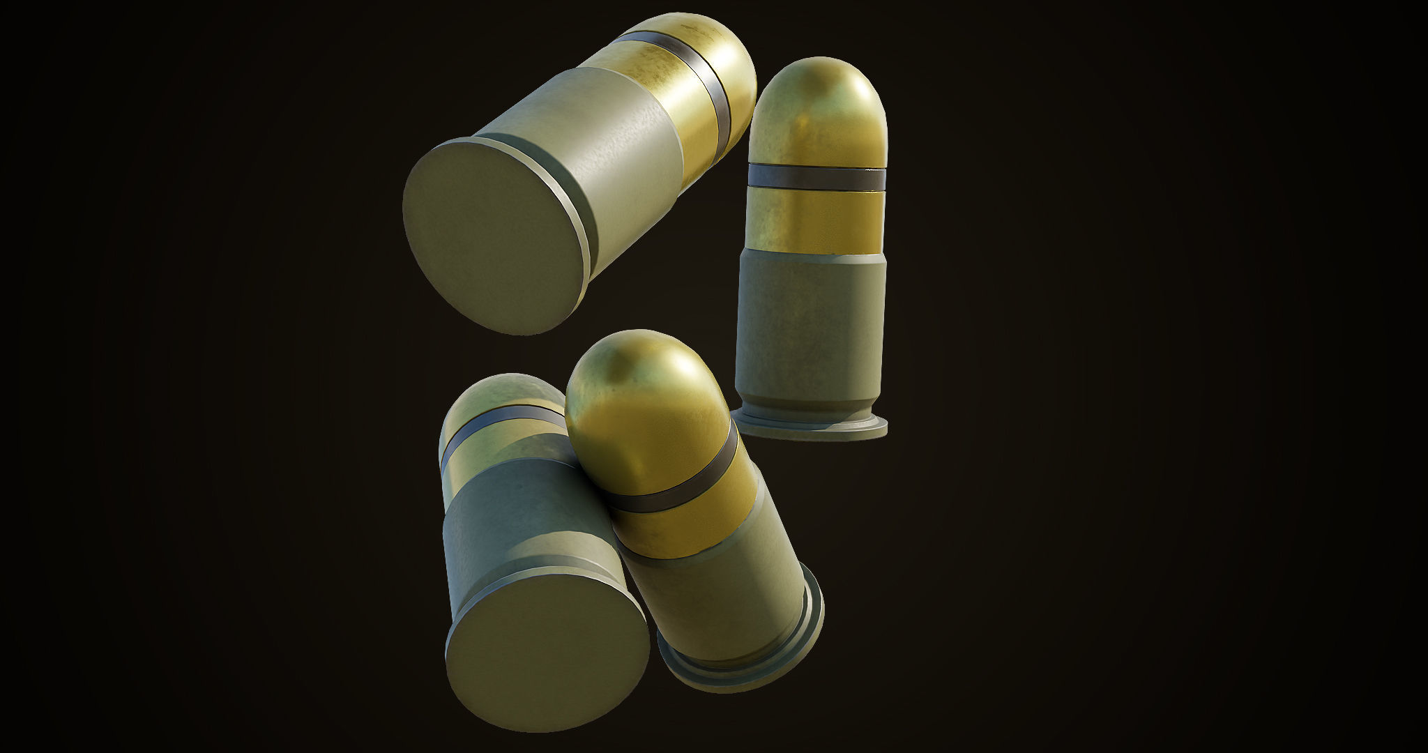 Grenade Launcher Gun All PBR Unity UE Textures Included Low-poly 3D model_19