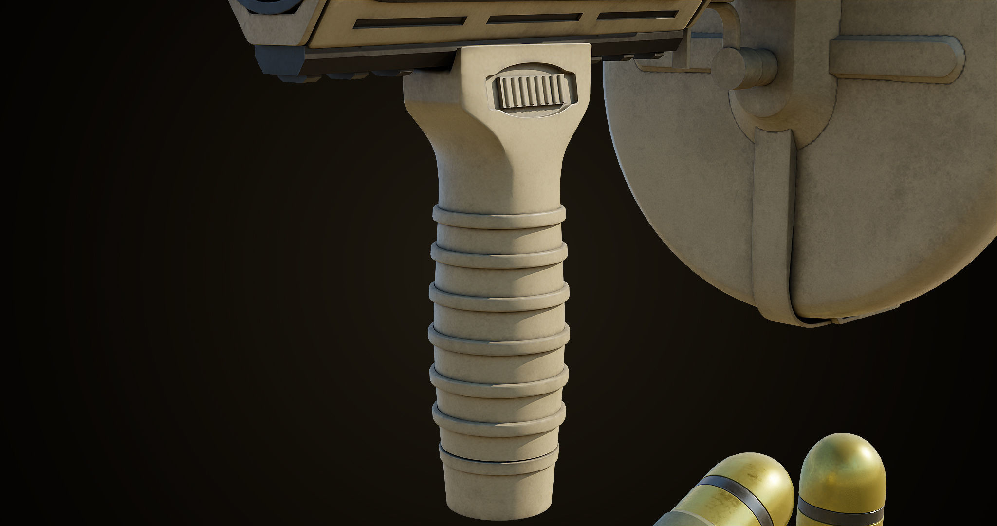 Grenade Launcher Gun All PBR Unity UE Textures Included Low-poly 3D model_12