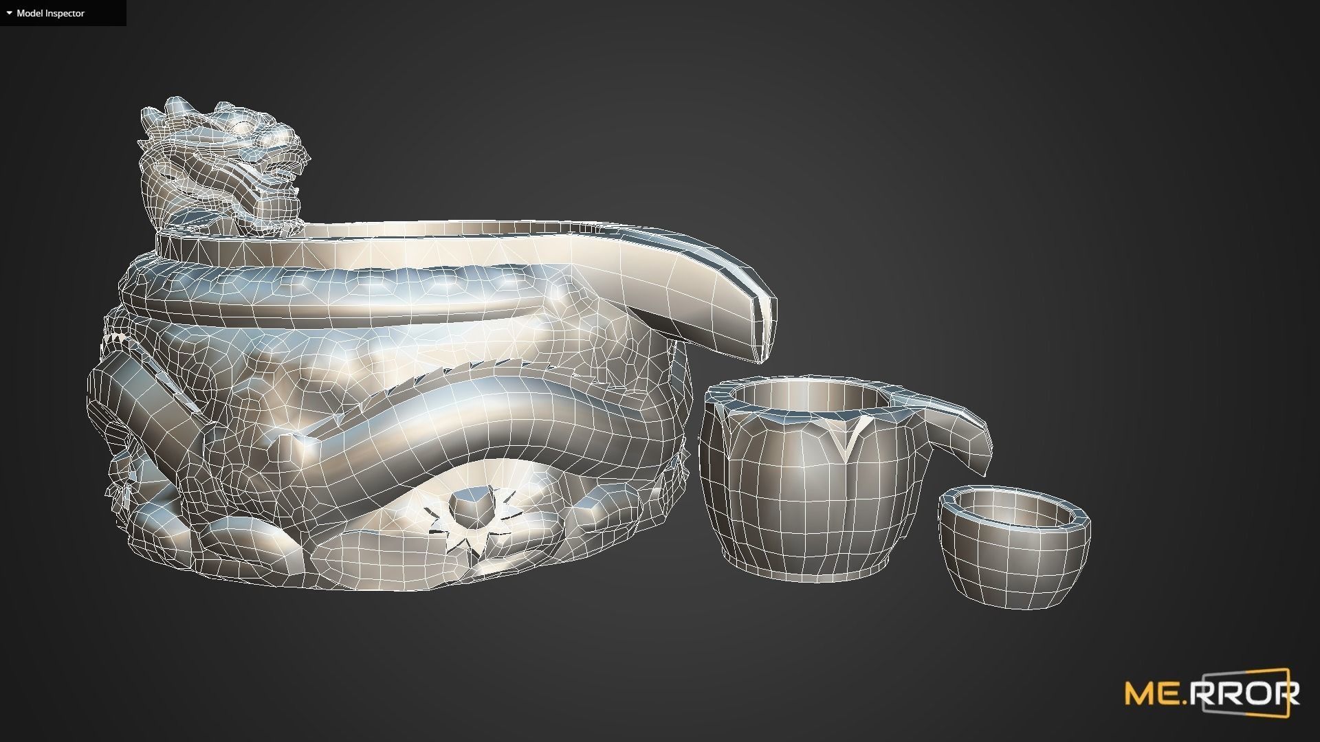 Game Ready Drinking Fountain Low-poly 3D model Low-poly 3D model_10