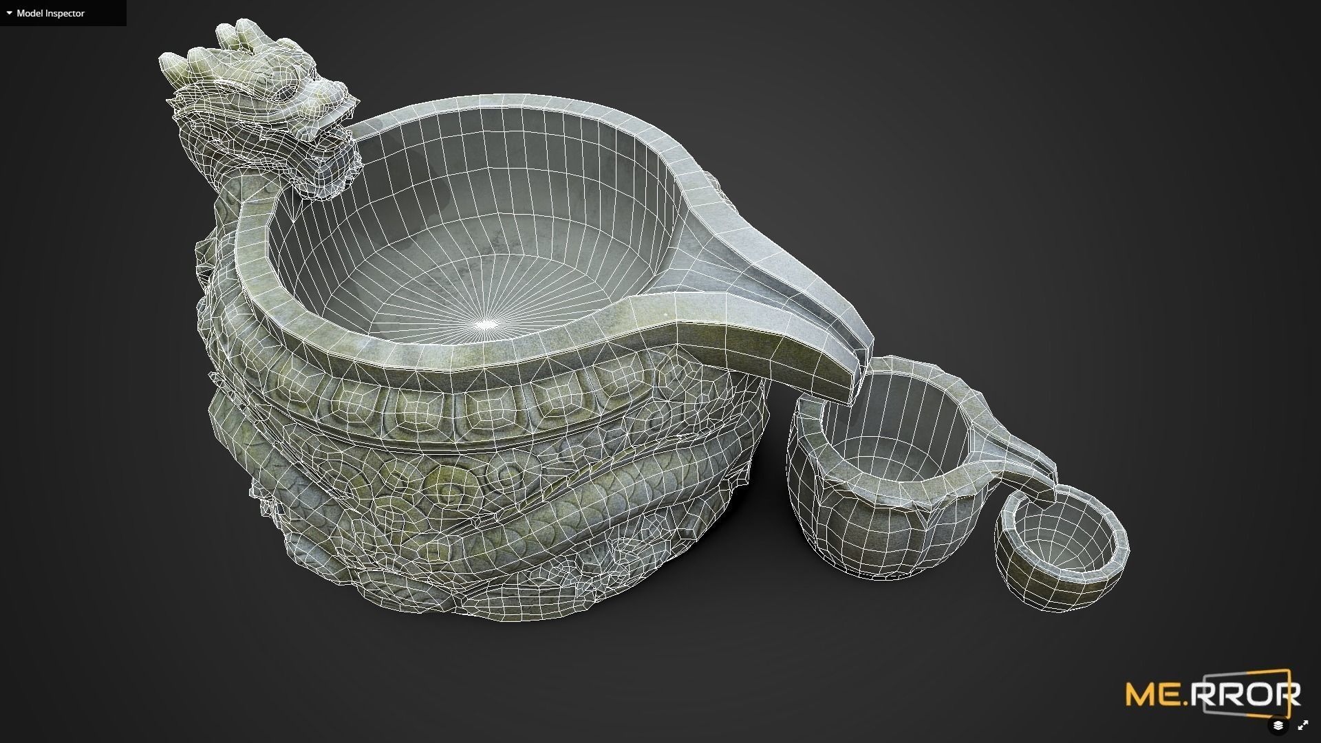 Game Ready Drinking Fountain Low-poly 3D model Low-poly 3D model_15