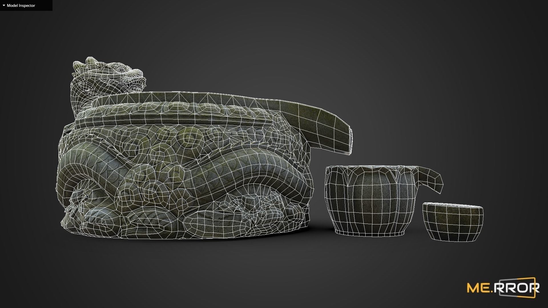 Game Ready Drinking Fountain Low-poly 3D model Low-poly 3D model_9