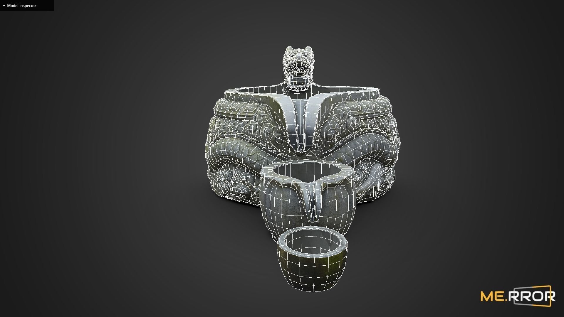 Game Ready Drinking Fountain Low-poly 3D model Low-poly 3D model_8