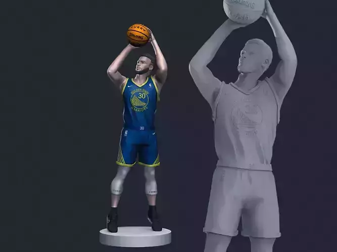 Steph Curry 3D Printable 6 3D print model