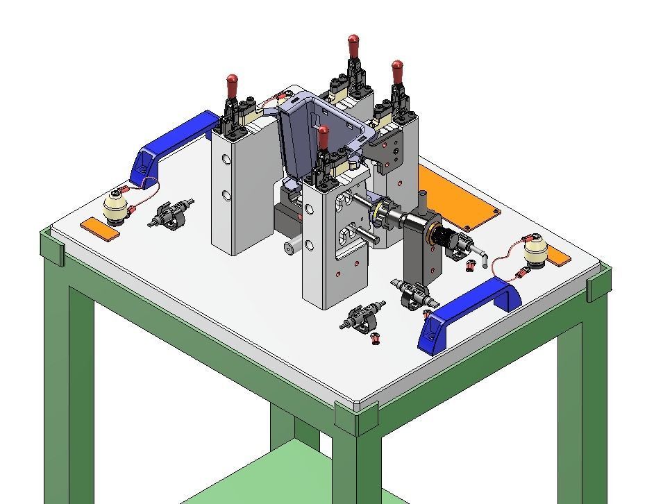Checking Fixture-Interior Car Part 3D model_2