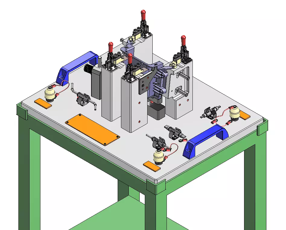 Checking Fixture-Interior Car Part 3D model_0