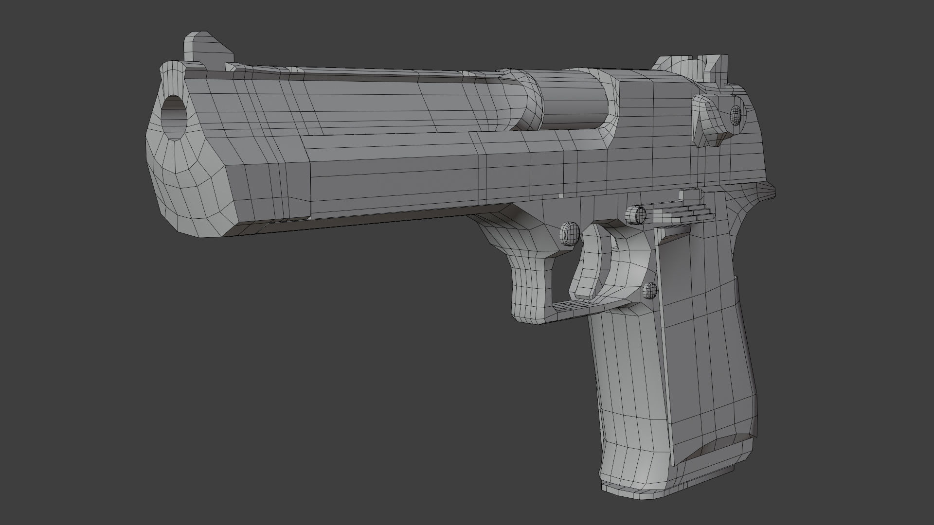 Desert Eagle Mark VII 50AE Game Ready Low-poly 3D model_14