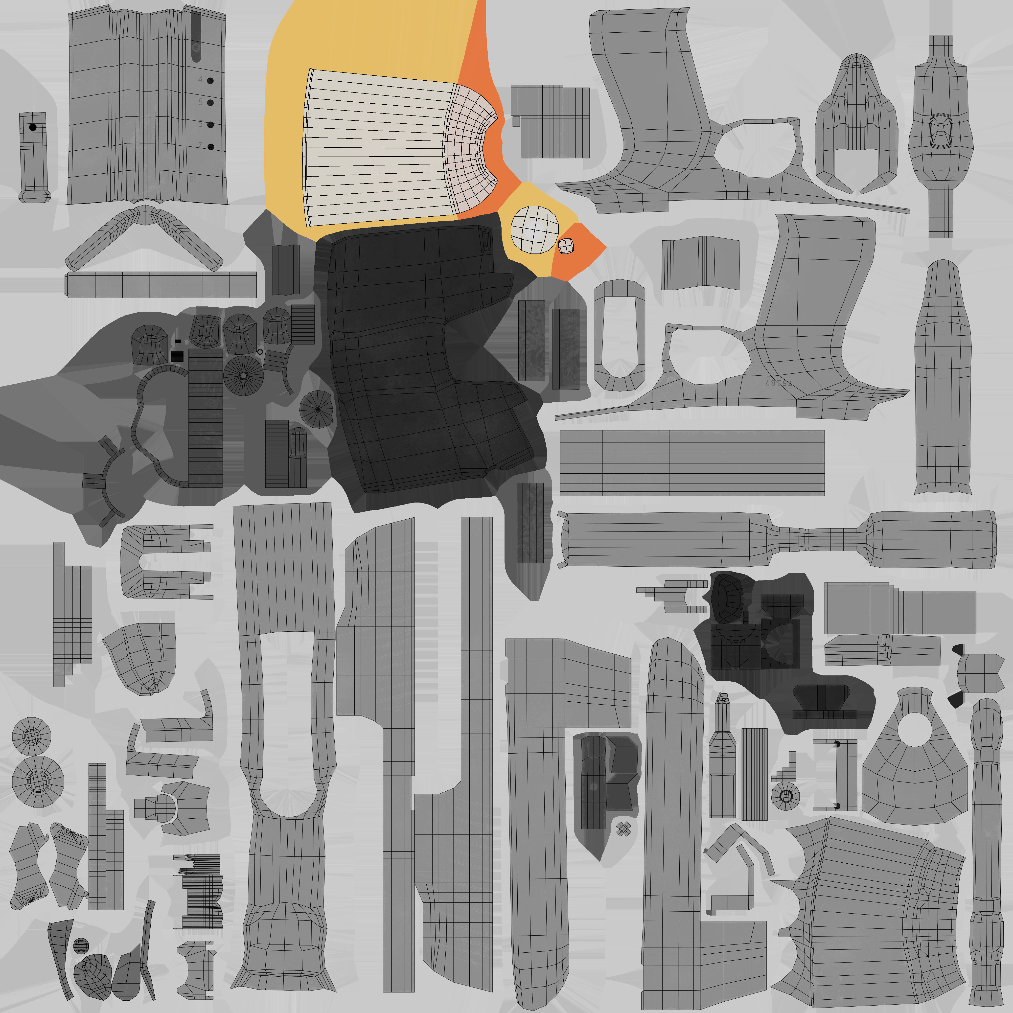 Desert Eagle Mark VII 50AE Game Ready Low-poly 3D model_16