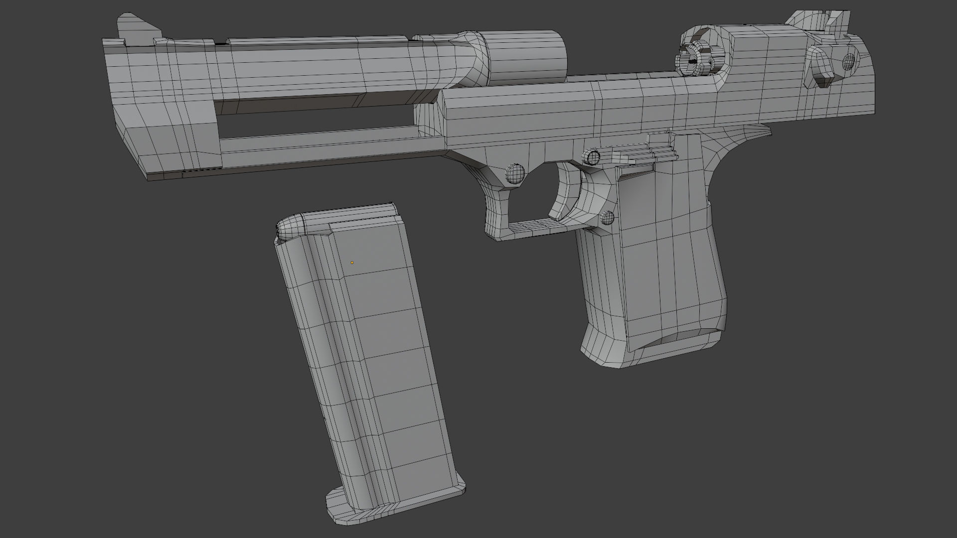 Desert Eagle Mark VII 50AE Game Ready Low-poly 3D model_15