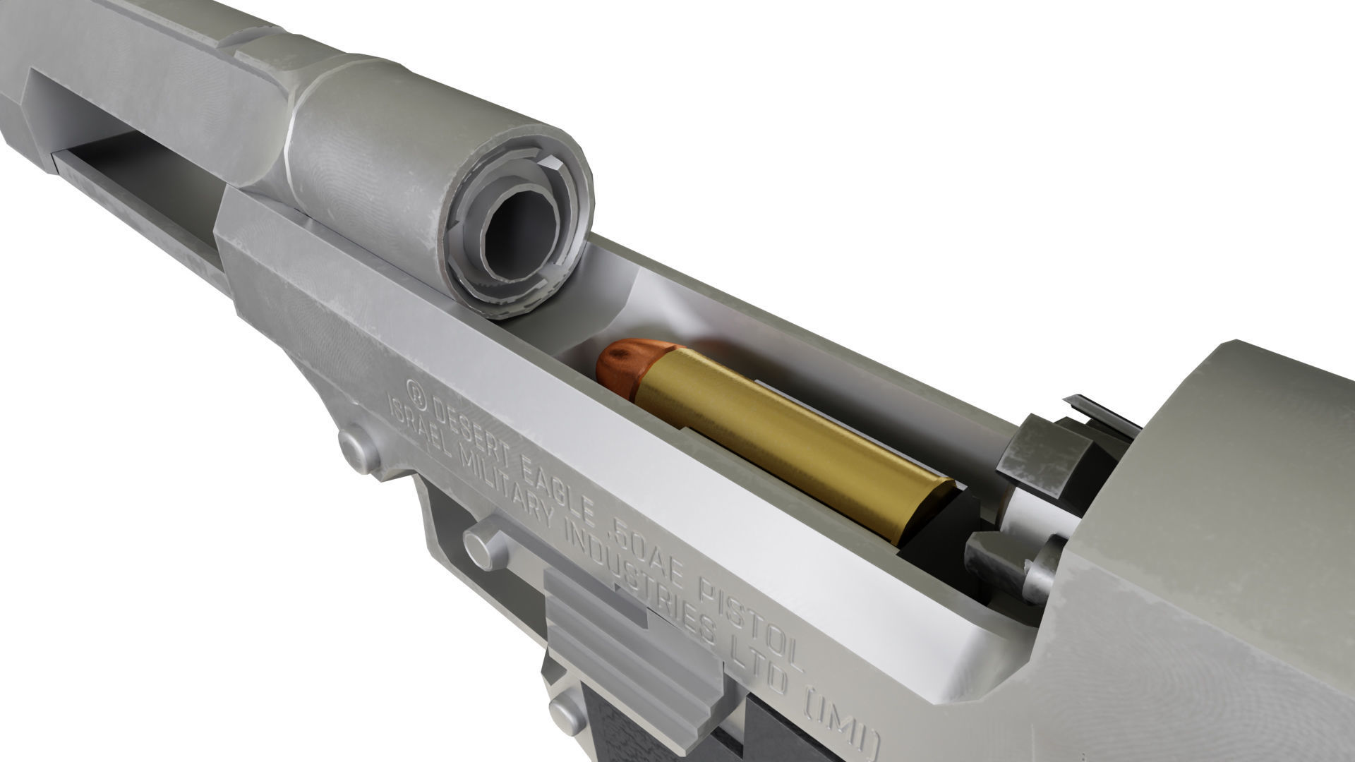 Desert Eagle Mark VII 50AE Game Ready Low-poly 3D model_10