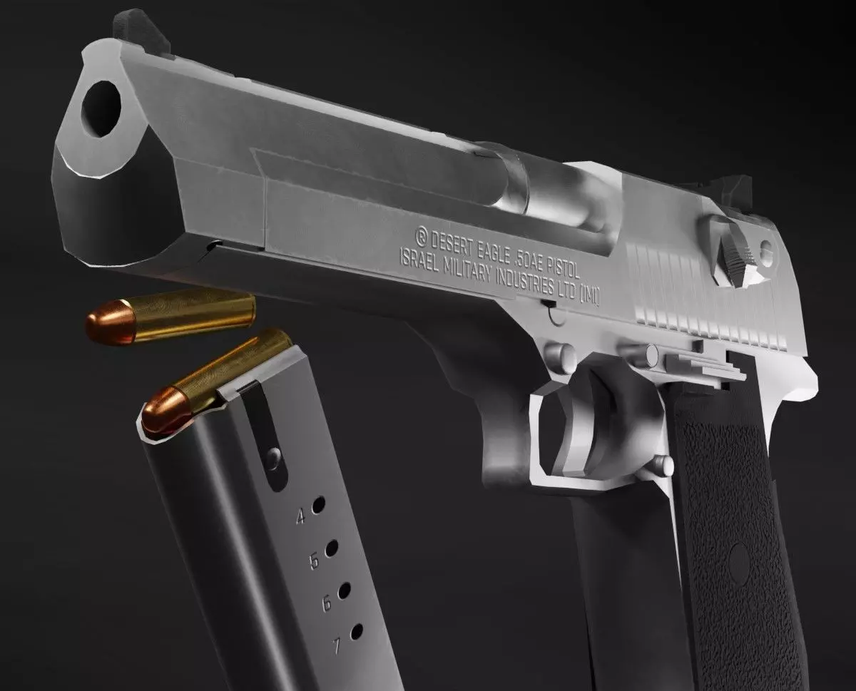 Desert Eagle Mark VII 50AE Game Ready Low-poly 3D model_0