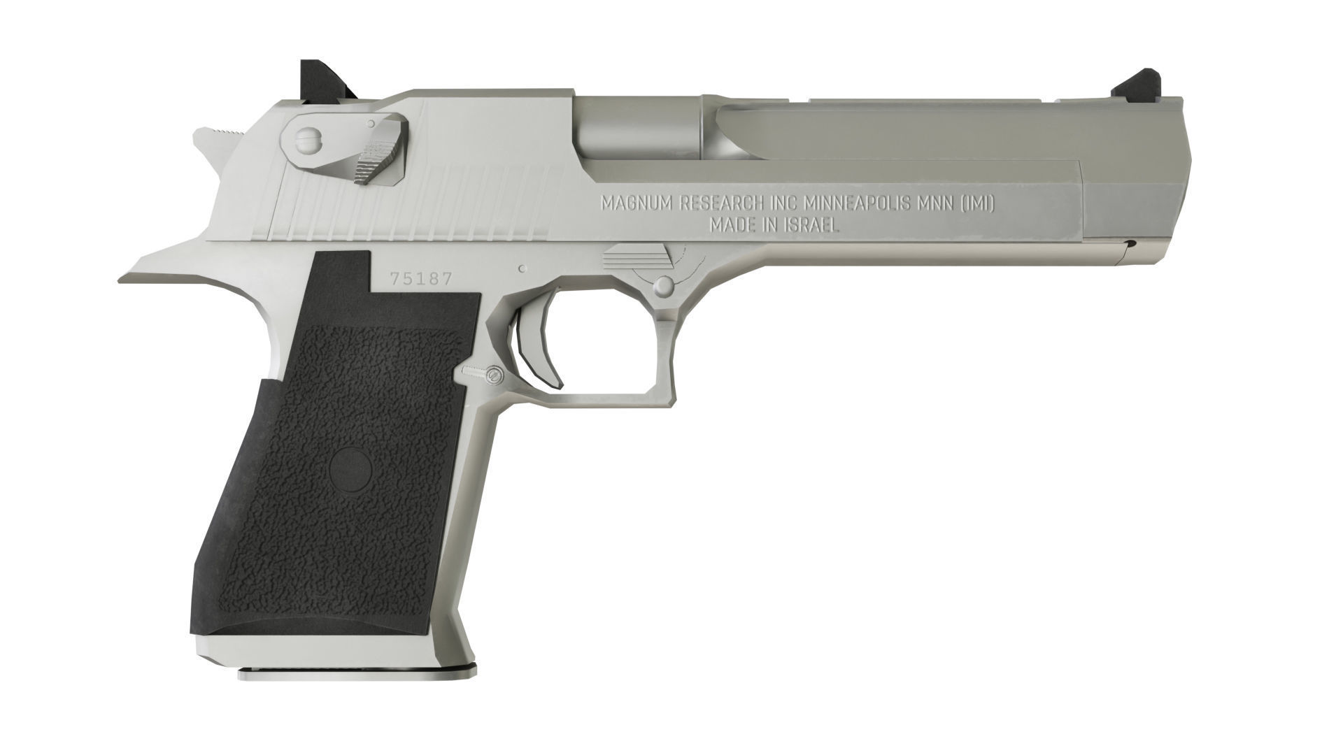 Desert Eagle Mark VII 50AE Game Ready Low-poly 3D model_7