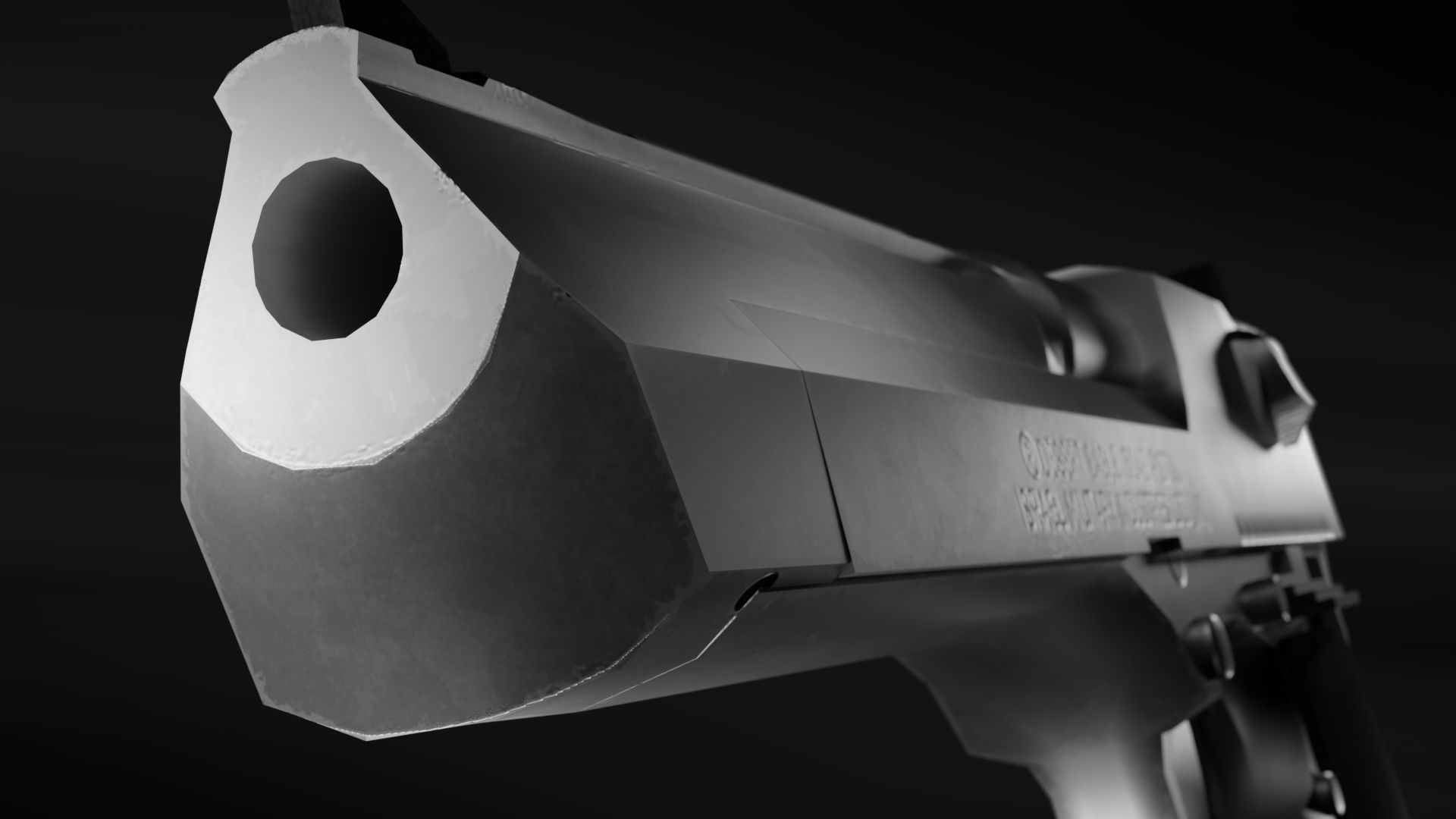 Desert Eagle Mark VII 50AE Game Ready Low-poly 3D model_1