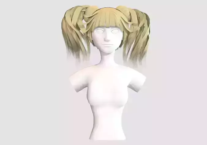 Thick Pigtails Hairstyle 