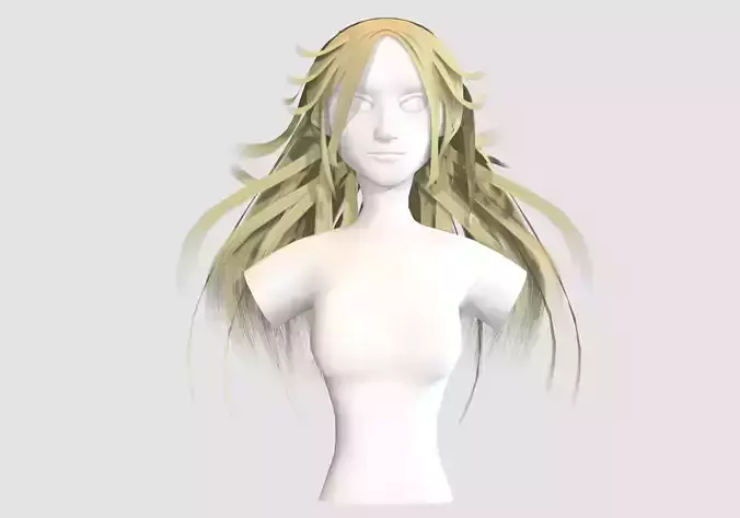 Stylized Blond Hairstyle 