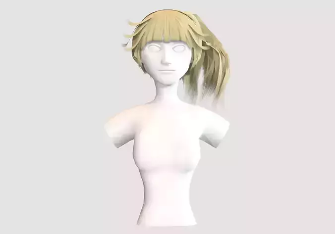 Pigtail Blond Hairstyle 