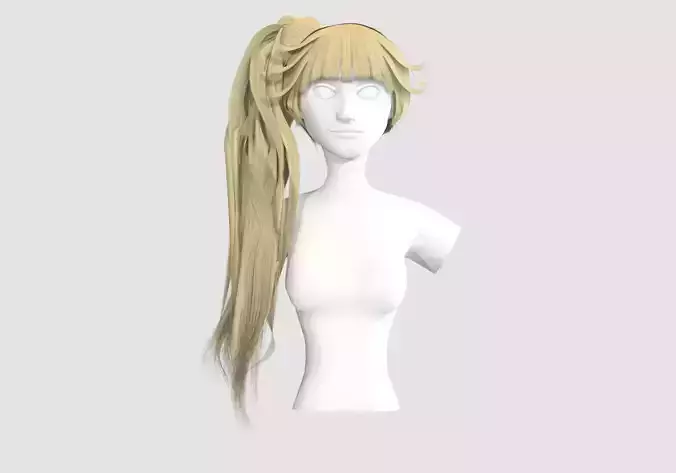 Pigtail Bangs Hairstyle 