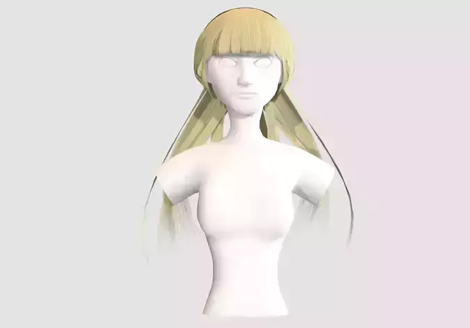 Picktail Anime Hairstyle 