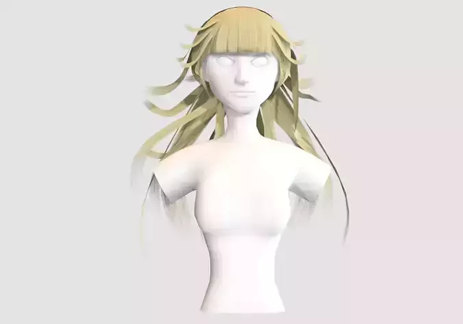 Bangs Stylized Hairstyle 