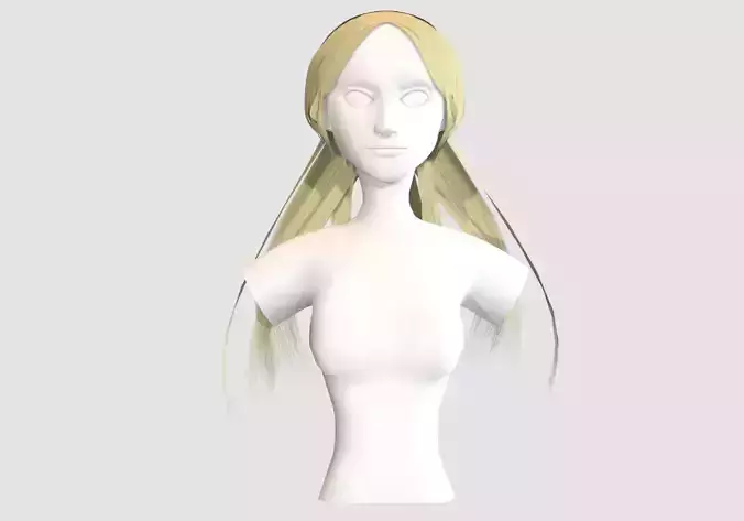 Anime Pigtail Hairstyle 