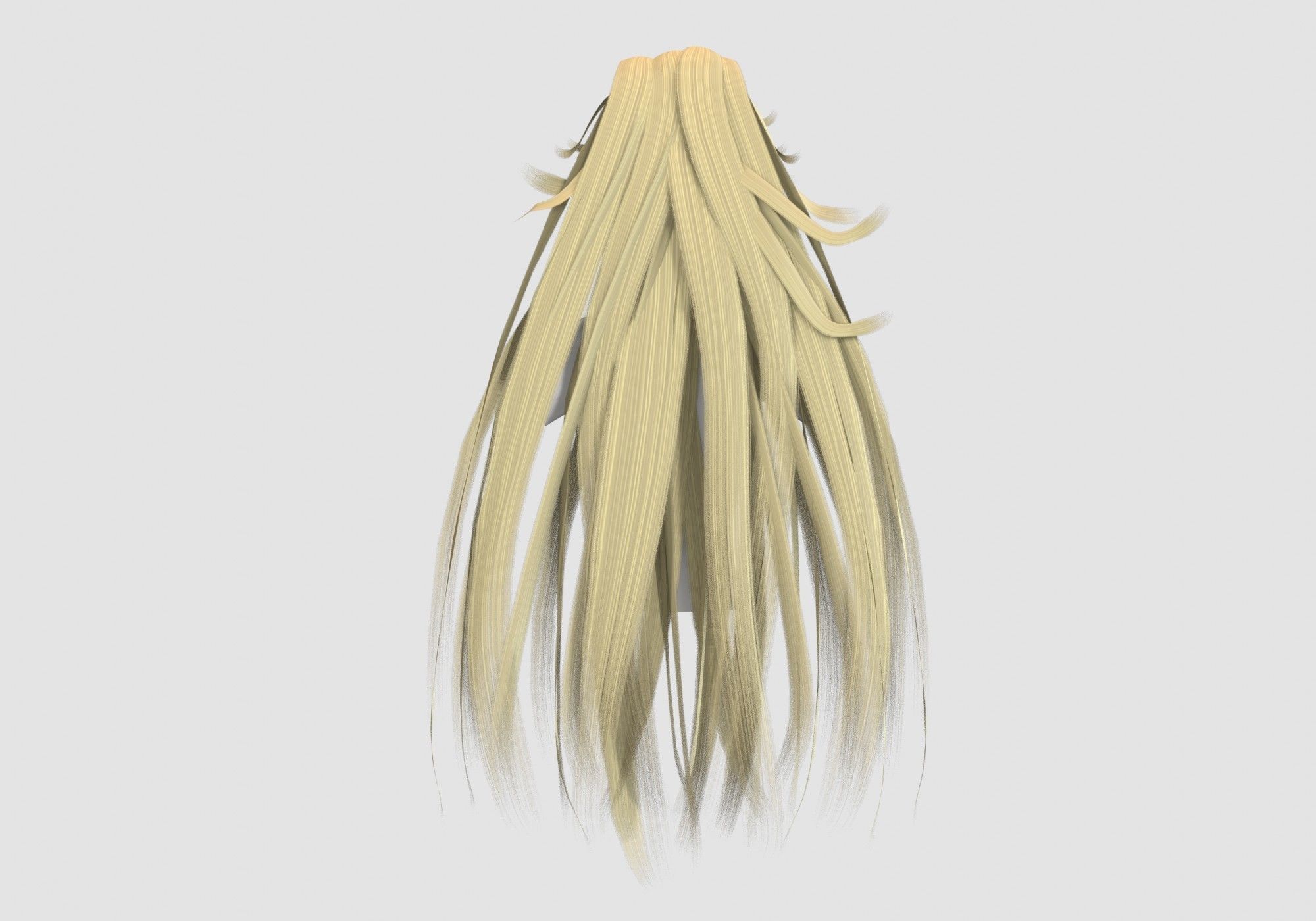 Anime Female Hairstyle  3D model_4