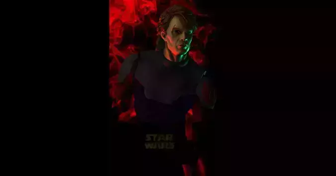 ANAKIN SKYWALKER CLONE WARS VERSION 3D print model