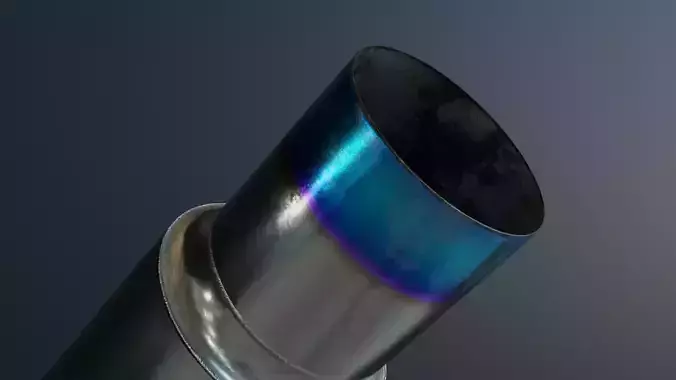 Anodized Car Exhaust  3D model