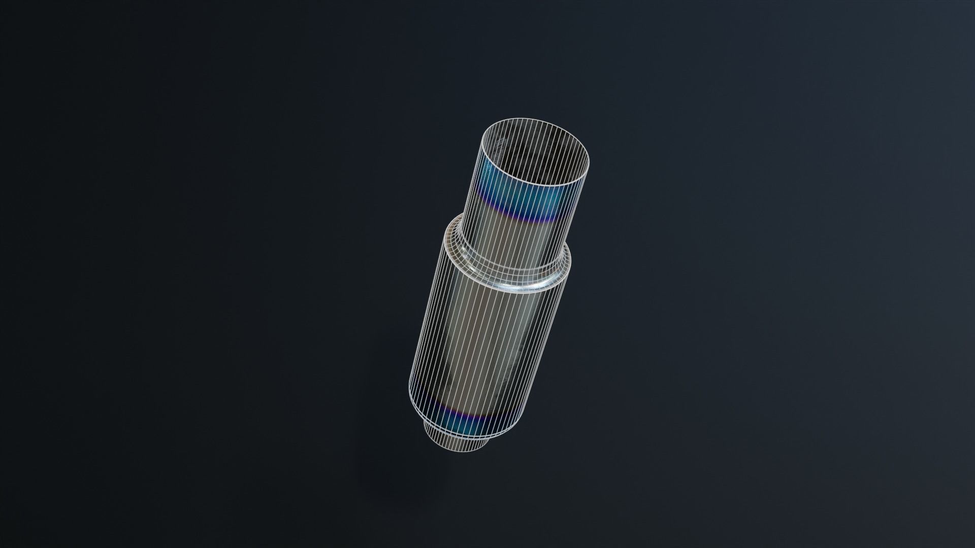 Anodized Car Exhaust  3D model_3