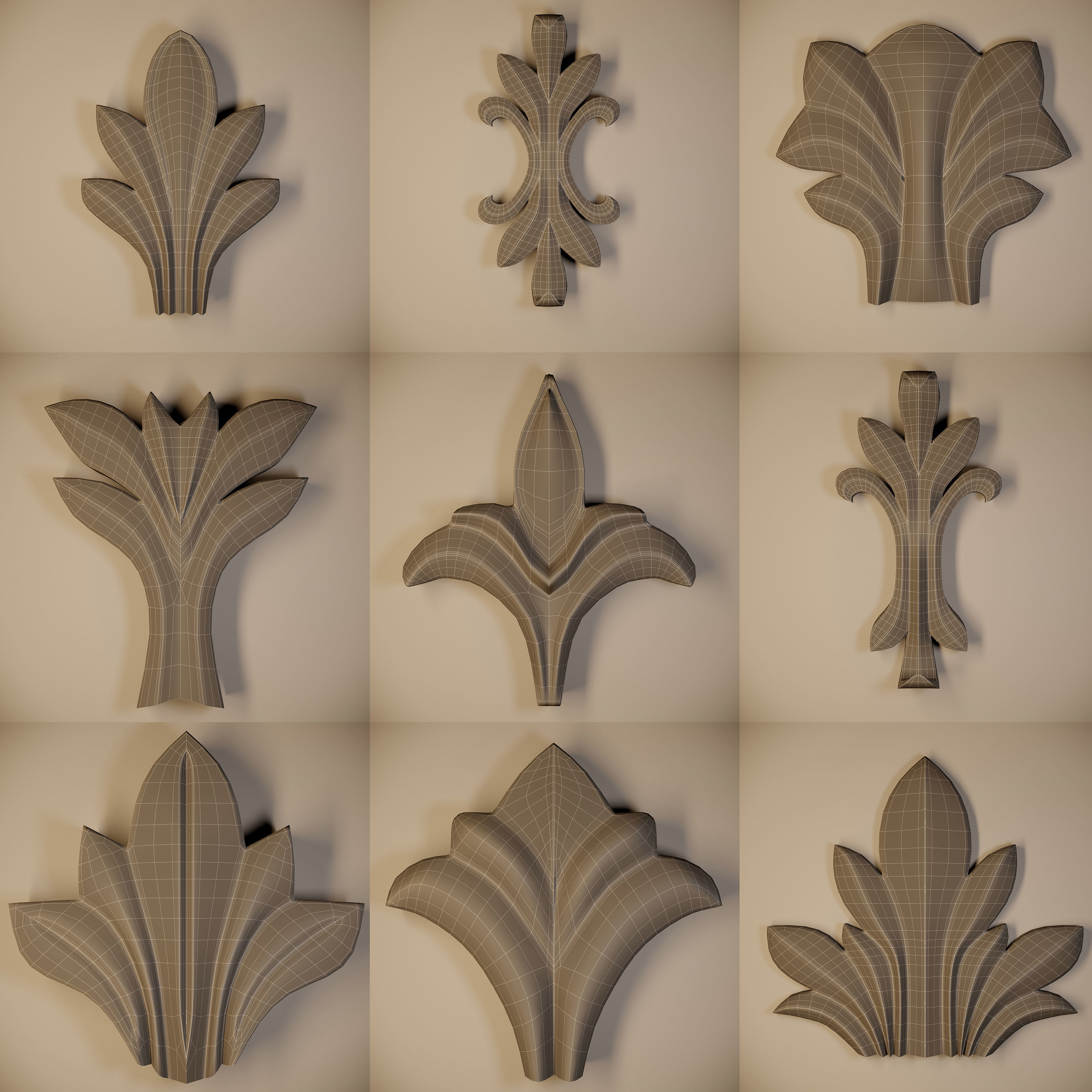 Ornament 3D Model-vol8 3D Model Collection_4