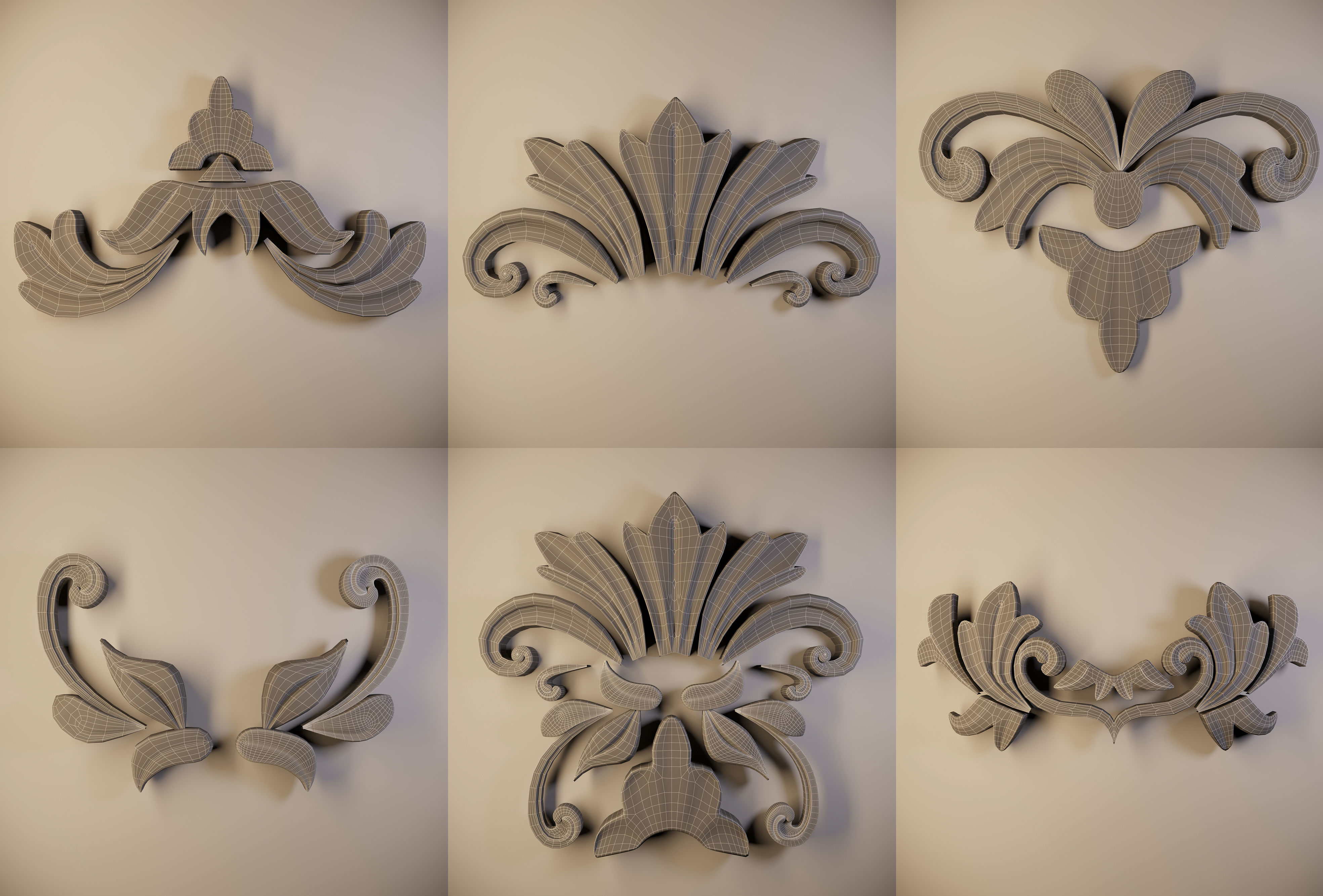 Ornament 3D Model-vol8 3D Model Collection_3