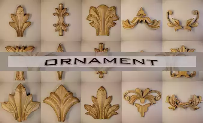 Ornament 3D Model-vol8 3D Model Collection