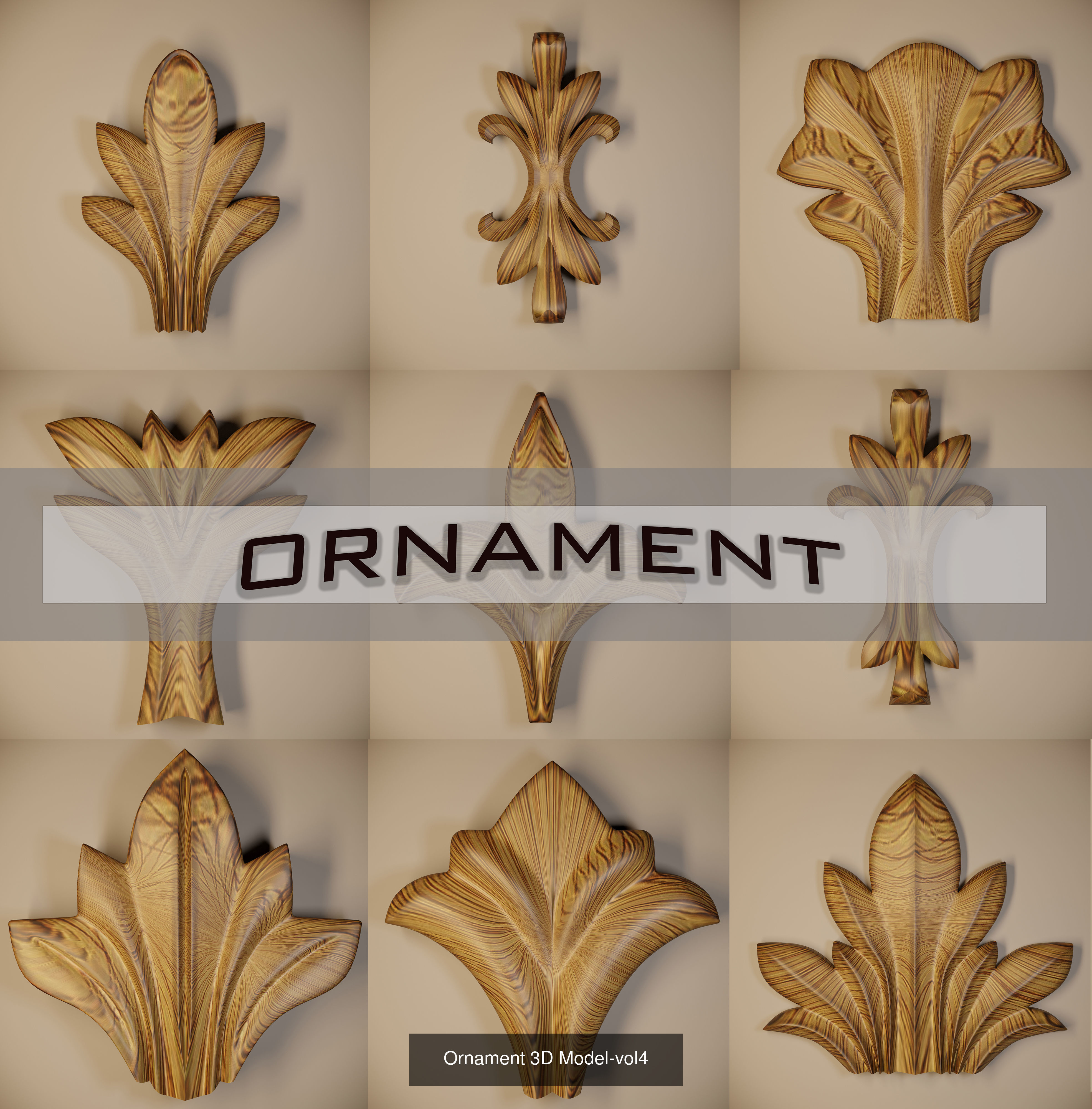 Ornament 3D Model-vol8 3D Model Collection_2