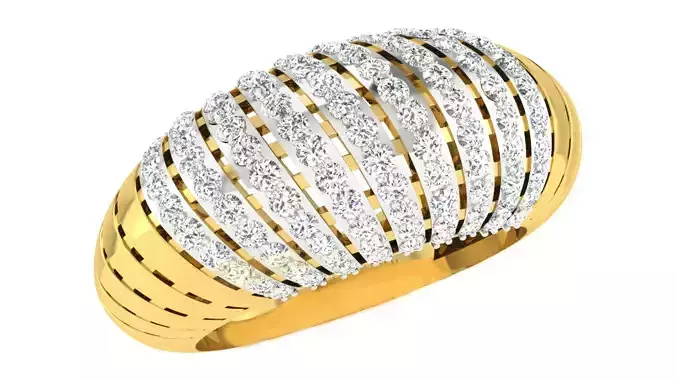 Women Wedding Band Ring 3dm STL OBJ FBX Renders Details