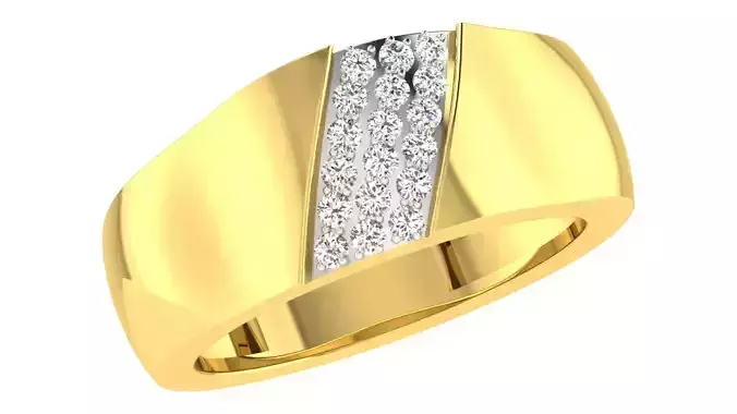 Women Engagement Band Ring 3dm STL OBJ FBX Renders Details 3D print model
