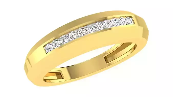 Women Engagement Band Ring 3dm STL OBJ FBX Renders Details 3D print model