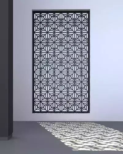 3d Screen window with pattern