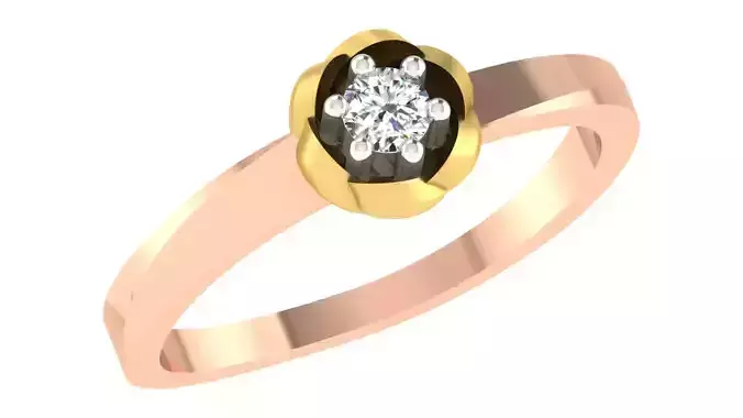 Women Engagement Band Ring 3dm STL OBJ FBX Renders Details 3D print model