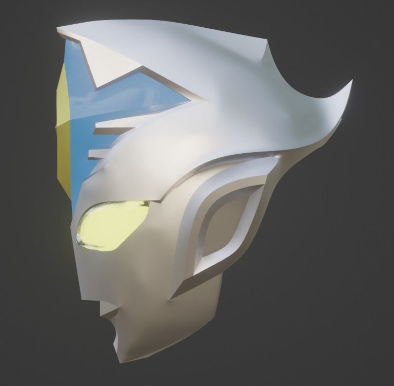 Ultraman Decker Miracle type 3D printable helmet  3D print model_1