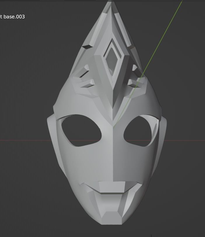 Ultraman Decker Miracle type 3D printable helmet  3D print model_20