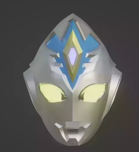 Ultraman Decker Miracle type 3D printable helmet  3D print model