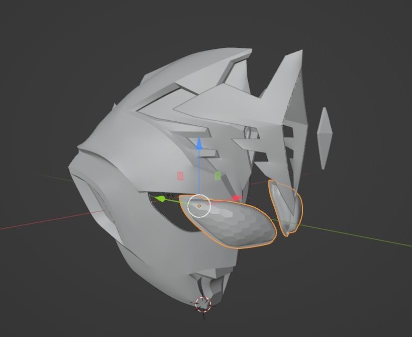 Ultraman Decker Miracle type 3D printable helmet  3D print model_19