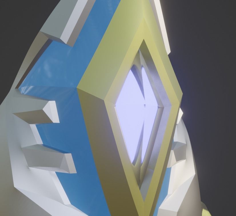 Ultraman Decker Miracle type 3D printable helmet  3D print model_11