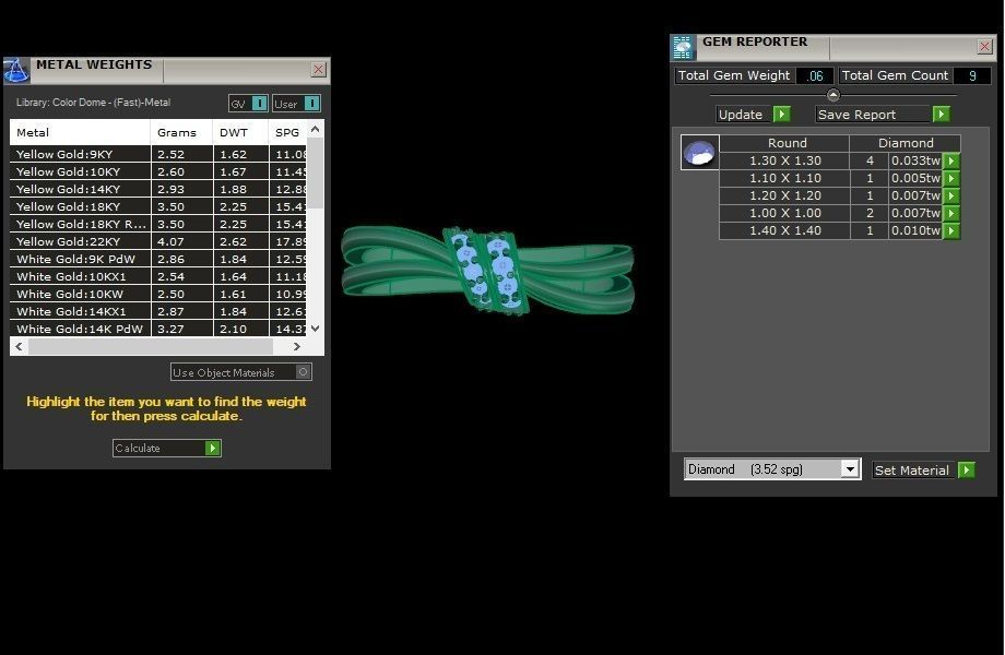 Women Engagement Bypass Band Ring 3dm STL OBJ FBX Render Details 3D print model_4